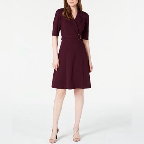 Ellen Tracy Dresses & Skirts - Ellen Tracy Vintage Burgundy Knit Dress